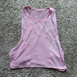 Lululemon cropped tank pink